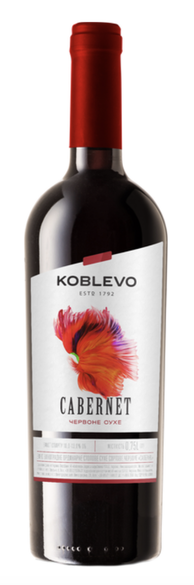 Вино Коблево Бордо  Каберне сухе червоне 14% 0.75 л